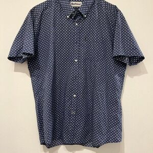 Blue Barbour short sleeve shirt